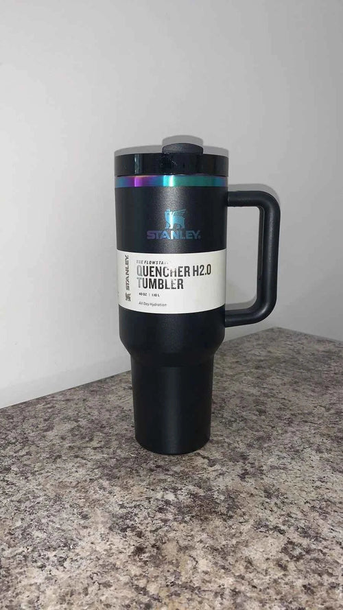 Black Iridescent Chrome Stanley 40 oz Quencher H2.0 Tumbler