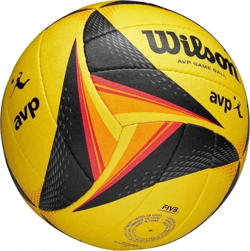Wilson AVP OPTX Official Beach Volleyball Tour Match Game Ball - Black/Yellow